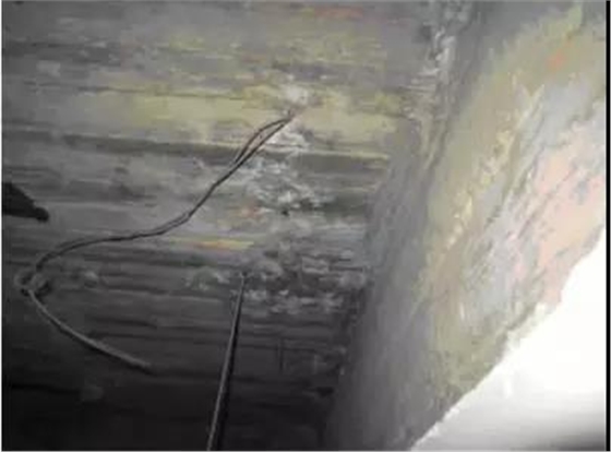 板底碱蚀、露筋 板底碱蚀、露筋