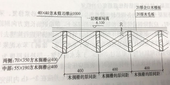 木搁栅楼面修缮详图